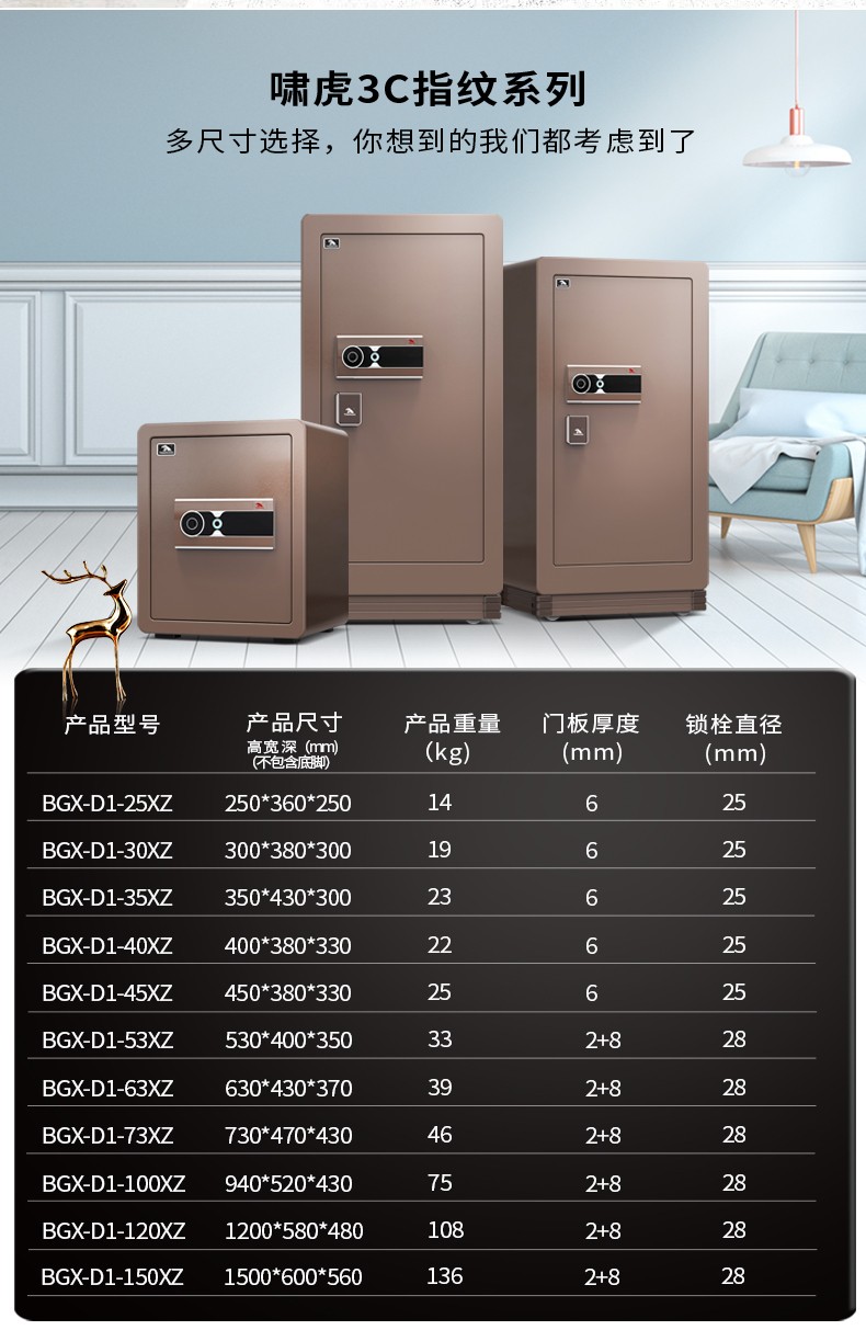 啸虎XZ：指纹电子保管箱